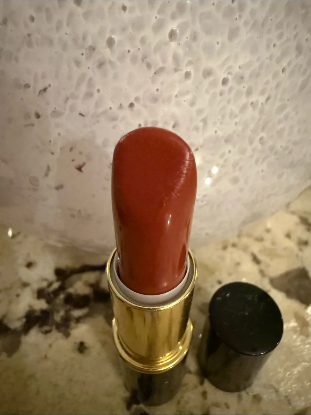 LANCOME L'Absolu Rouge Lipstick in Luxe Mahogany -Full Size/OS - Rare- NEW